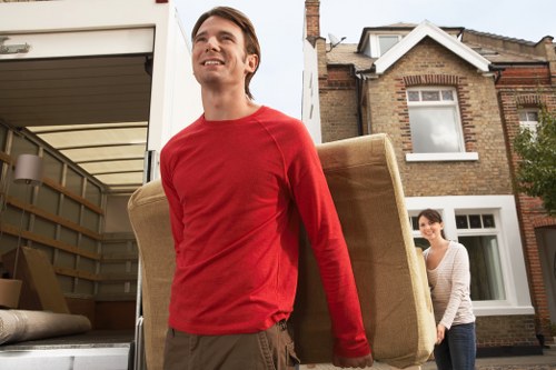 Supervisor assessing risks before a household relocation begins