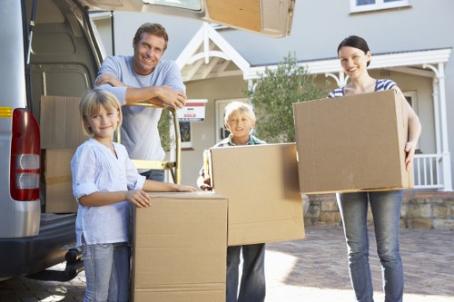 Moving team handling a residential removal in Maida Vale
