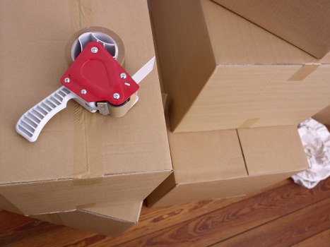 Careful furniture transport and loading by a man and van team